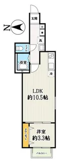 キャメル東府中【1階】の間取り