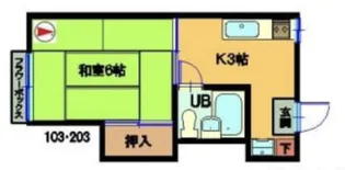 メゾフラット【2階】の間取り