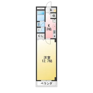 アーバンシティ三好【3階】の間取り