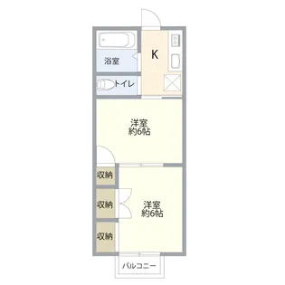 やよい荘【1階】の間取り