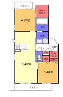 シャーメゾン モデルノ【1階】の間取り