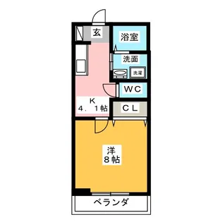 プランドール楓【1階】の間取り