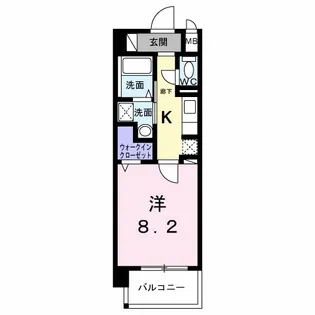 シャン・ヴァロン明神町【3階】の間取り