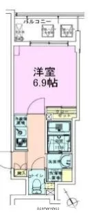 門前仲町レジデンス参番館【12階】の間取り