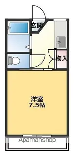 ヴェルメゾンツインB【3階】の間取り