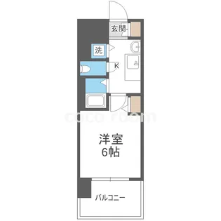 プレサンス難波元町【15階】の間取り