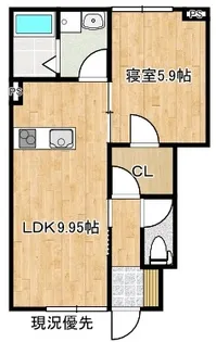 ソレイユルヴァン雑賀町【1階】の間取り