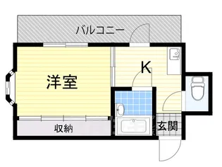 第8プロビナンス村橋【2階】の間取り