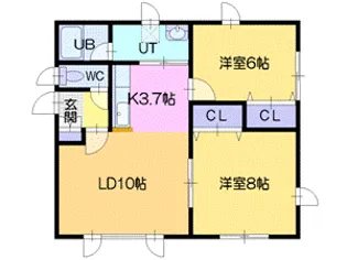 ffフォルテシモ【1階】の間取り