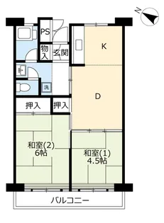 UR所沢パークタウン並木通り【8階】の間取り