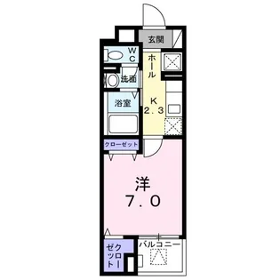 ゆずりは【2階】の間取り