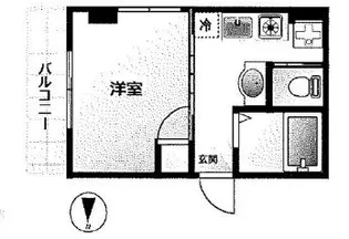 リン元本郷ハイツ【2階】の間取り