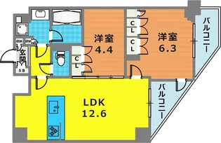 CREATIF三軒茶屋【5階】の間取り