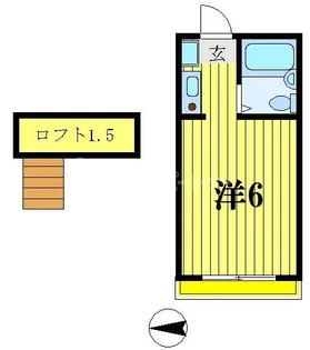 パームズハイツ【2階】の間取り
