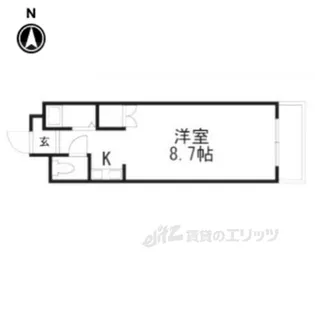 VIP羅城門【3階】の間取り