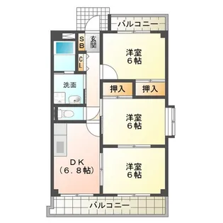 ガーディニアパレス【1階】の間取り