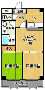 La grand six【3階】の間取り