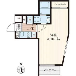 Beverly Homes 下赤塚【1階】の間取り