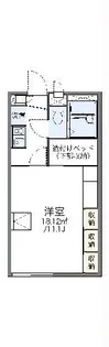 レオパレスクレール【1階】の間取り