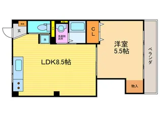 咲花ヴィラ A棟【4階】の間取り