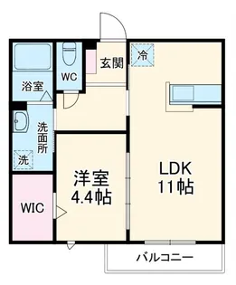 ハートウィズ1122 B棟【2階】の間取り