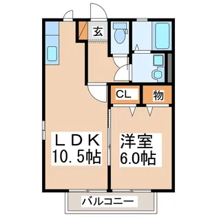 レトアフィオーレII【2階】の間取り
