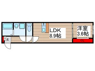 Trinity天王台【1階】の間取り
