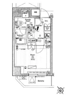 PREMIUM CUBE 関内【4階】の間取り