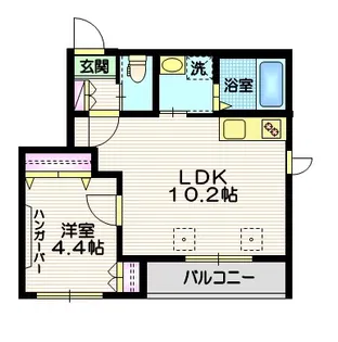 レジデンスASO【3階】の間取り