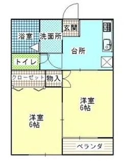 エンジェル・ムサシノII【2階】の間取り