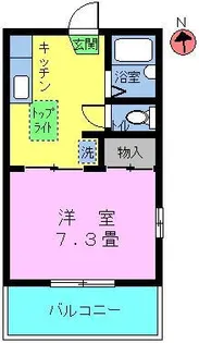 コ-ポジョイフル【2階】の間取り