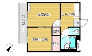 ハイツミタケ【2階】の間取り
