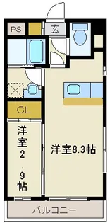 フォレスタあすと長町【3階】の間取り