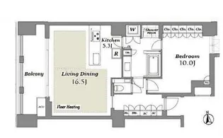 THE CONOE 三田綱町【4階】の間取り