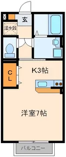 ハピネス長町【1階】の間取り