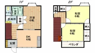 コーポ溝口【2階】の間取り