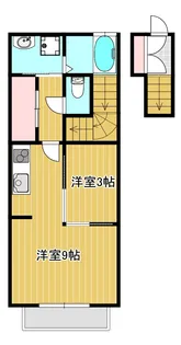 フェリオ船岡【2階】の間取り