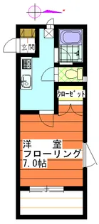 1Kの間取り画像
