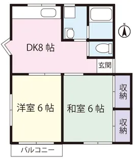 パインヒル418【2階】の間取り