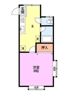 メゾンド・ソレイユ【1階】の間取り
