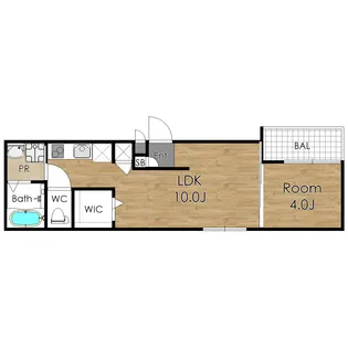 FMaisonKamishinjo(エフメゾン上新庄)【2階】の間取り