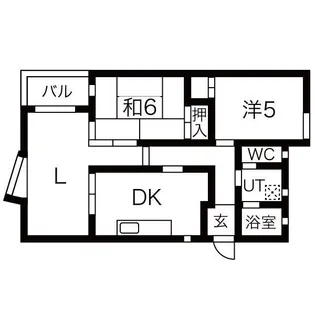 メゾンドグラース【1階】の間取り