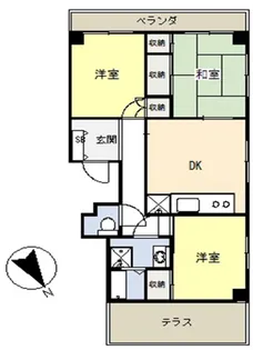 テラス東北沢【3階】の間取り