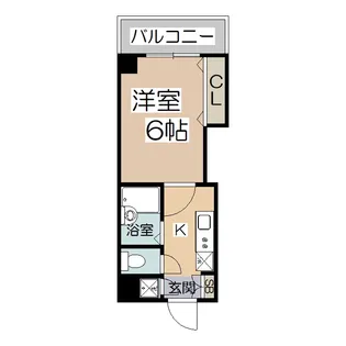 アパルト松崎【6階】の間取り
