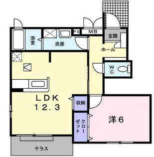 calmly(カームリー)【1階】の間取り