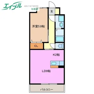 シャンティーク【7階】の間取り