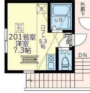 神奈川県横浜市磯子区栗木1【アパート】の間取り