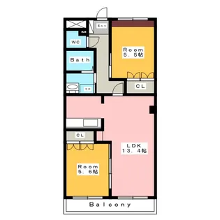 ラ・ヴィータ【1階】の間取り