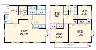 埼玉県さいたま市緑区大字三室【一戸建】の間取り