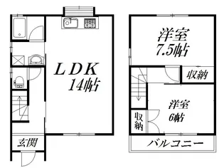 静岡県浜松市中央区東三方町【一戸建】の間取り